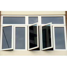 Double Panels Low E Glass PVC Casement Window